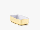Metal Bakke - Medium - Messing/hvid