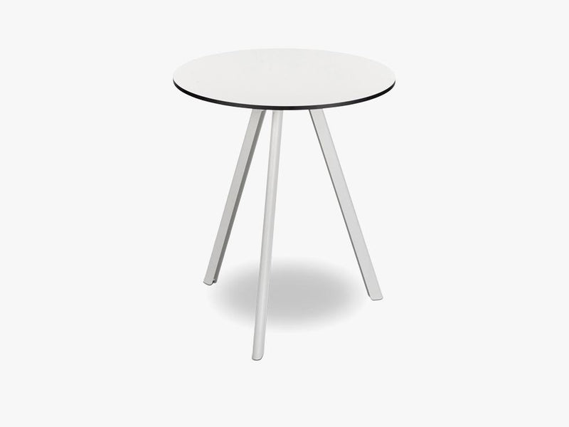 Overlap Round Table Ø62, Silver White