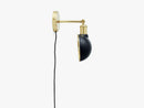 Walker Wall Lamp, Sort/Messing