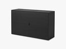 Frame skoskab, black stained ash