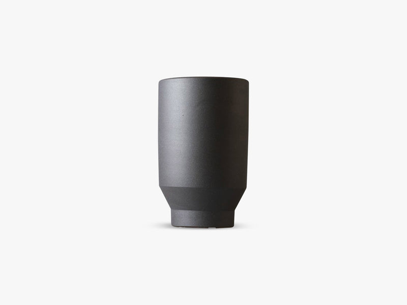 Boyhood Ceramic Pot - Cylinder, Matt Dark