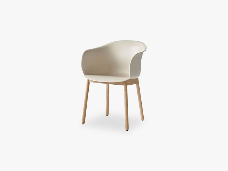 Elefy Chair JH30 Soft Beige, Oak base