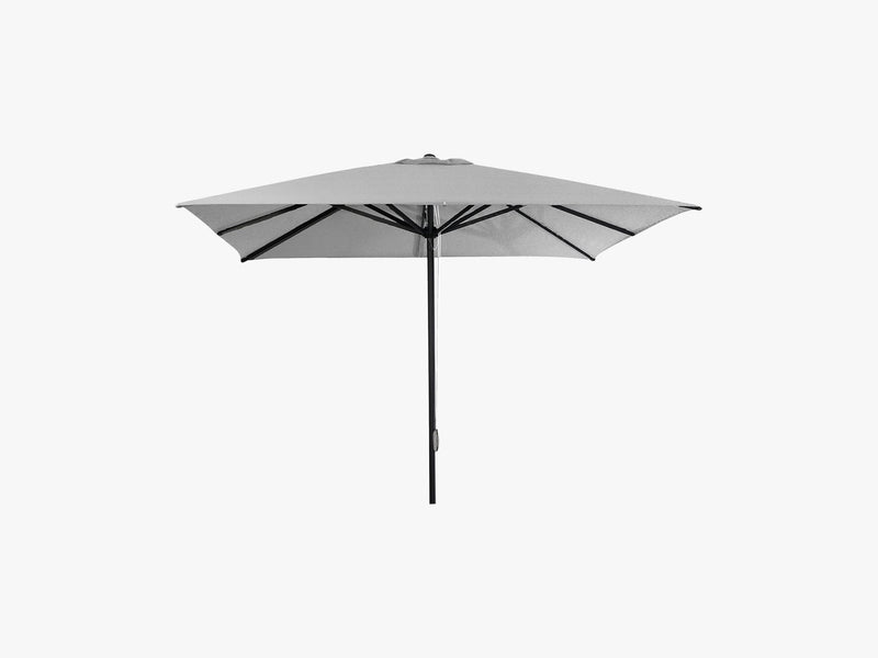 Oasis Parasol M/Snoretræk - 3X3 M, Light Grey