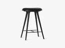 High Stool H69, Black Stained Beech