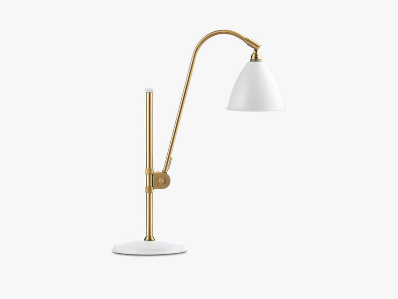 Bestlite BL1 Table Lamp - Ø16 - Brass Base, Matt White