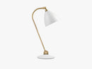 Bestlite BL2 Table Lamp - Ø16 - Brass Base, Matt White