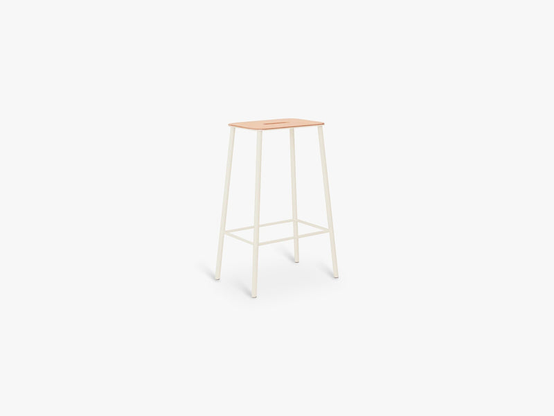 Adam Stool H65, Natural Leather / Sand