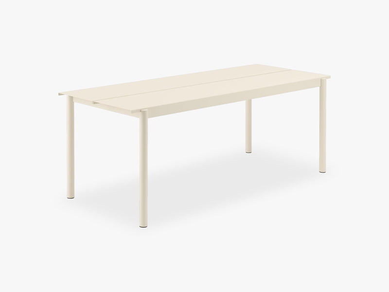 Linear Steel Table - 200, White