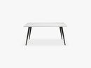 Table, white shiny herringbone, small