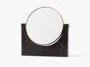 Pepe Marble Mirror, Brass/Black