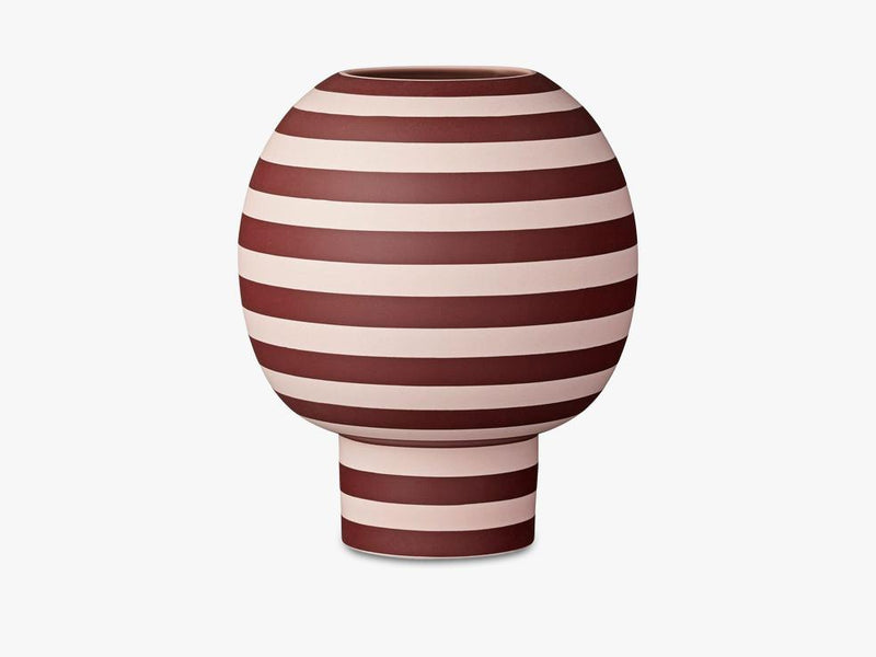 VARIA sculptural vase, rose/bordeaux