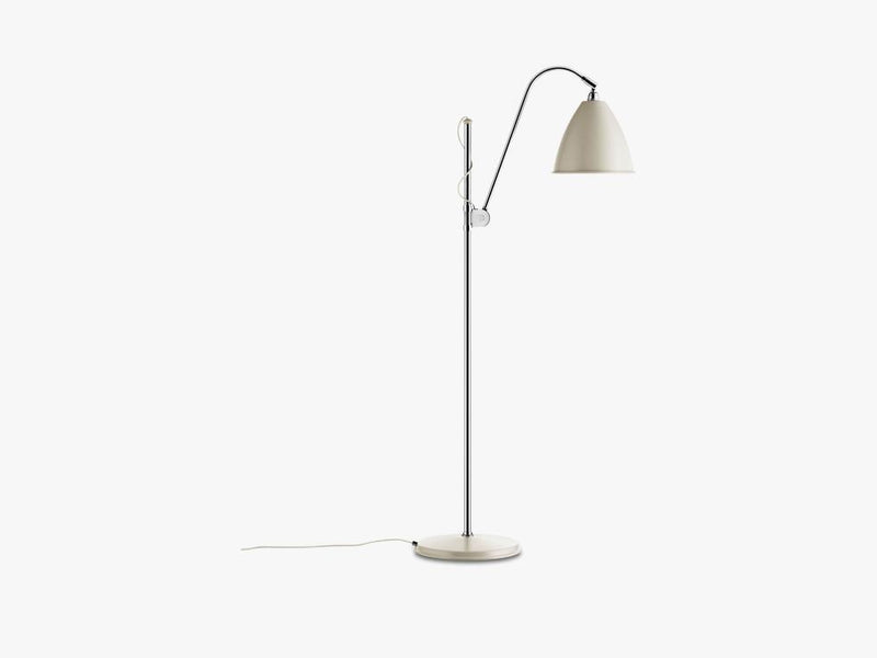 Bestlite BL3 Floor Lamp - Ø21 - Crome Base, Off white