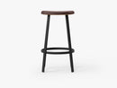 Anno Stool H75, Black/Burgundy Red Leather