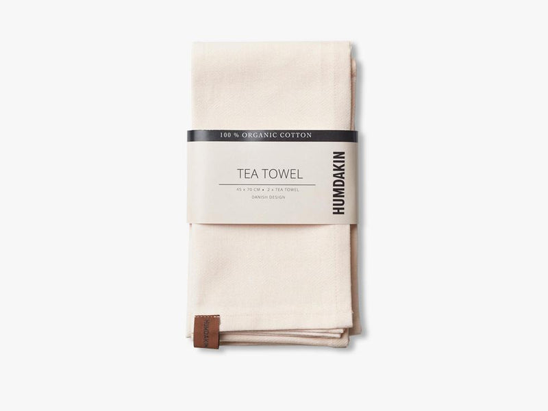 Organic tea Towels, Rosa nature