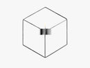 POV candleholder Wall, Chrome