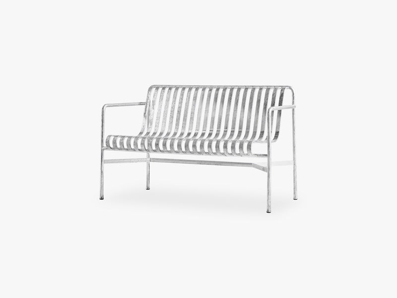 Palissade Dining Bench, Hot Galvanised