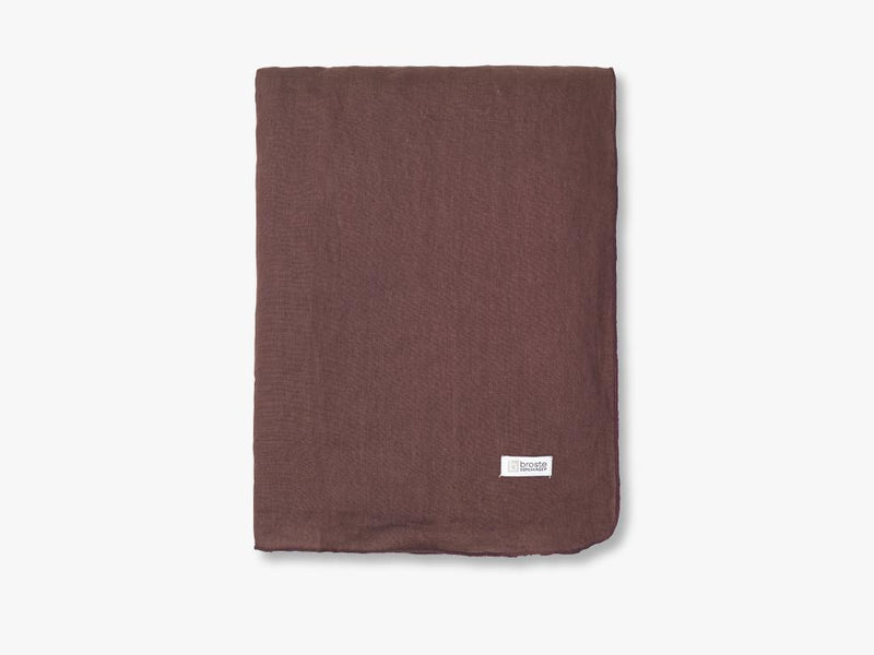 Gracie Eco Friendly Hør, Aubergine, W160XL300CM