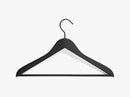 Soft Coat Hanger w bar wide 4pcs, black