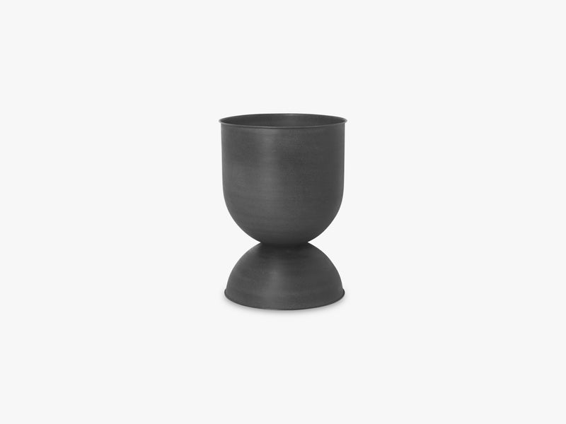 Hourglass Pot - Medium - Black/Dark Grey