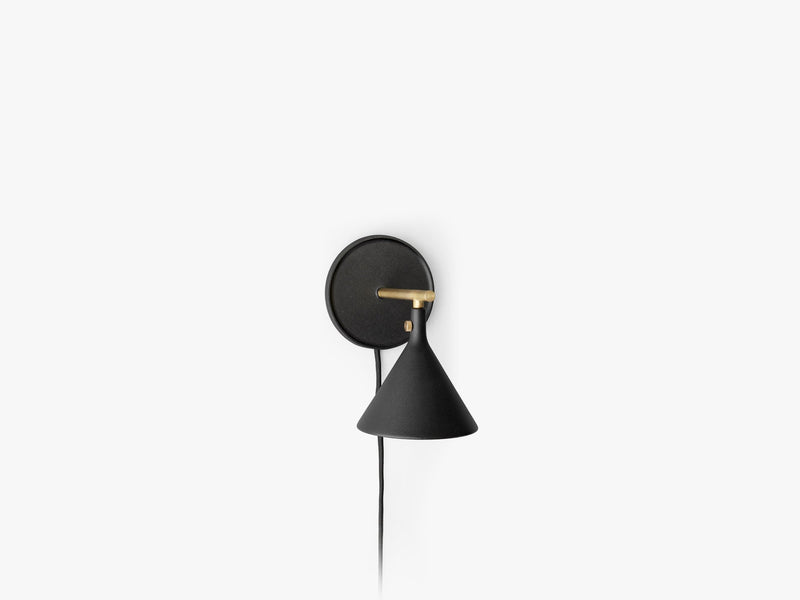 Cast Sconce Wall Lamp, Black