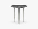 IOI Coffee Table - Ø50, Chrome/Grey Marble