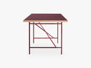 Eiermann Frame 1 Desk, Rust Red