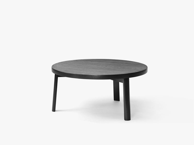 Ease Lounge Table Ø70, H33 Oak Black