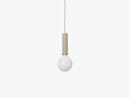 Socket Pendant, High, Cashmere