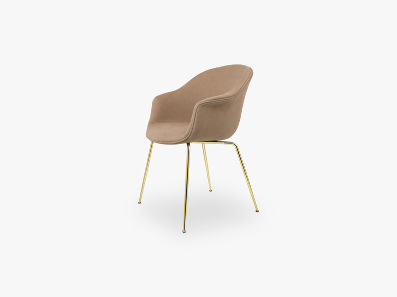 Bat Dining Chair (Fully), Brass Semi Matt, Grp 01 Hot Madison, Chivasso (CH1249/495)