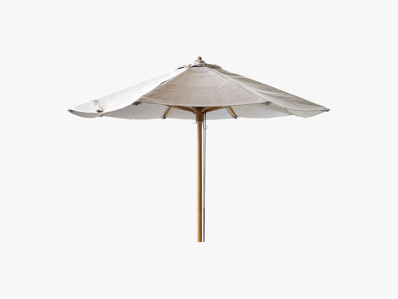 Classic Parasol M/Snoretræk Lav, Light Grey