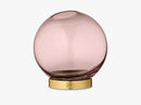 GLOBE vase w Stand - Rose - Mini