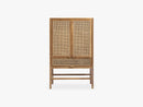 Cabinet, teak, open mesh weaving