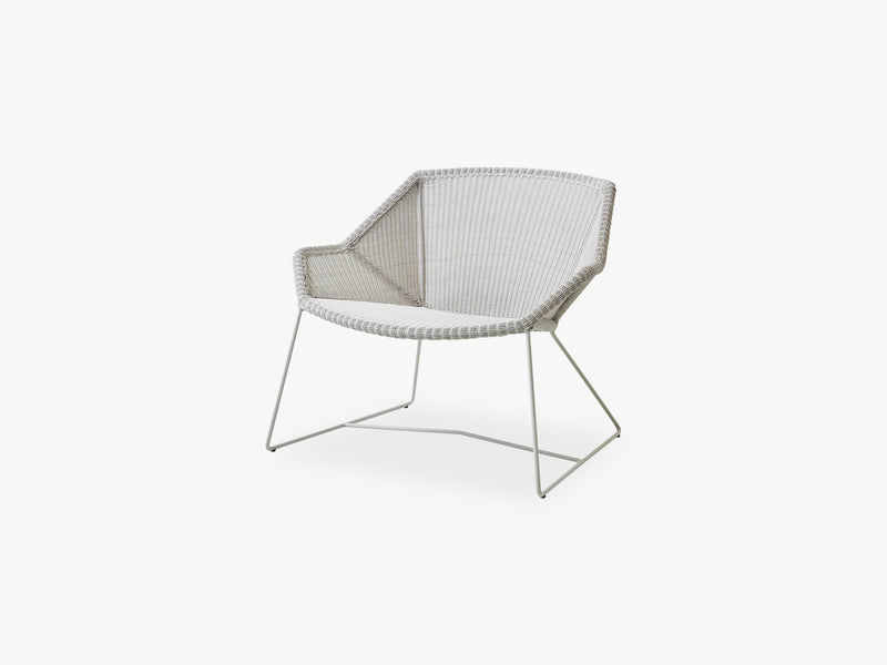 Breeze Loungestol, White Grey