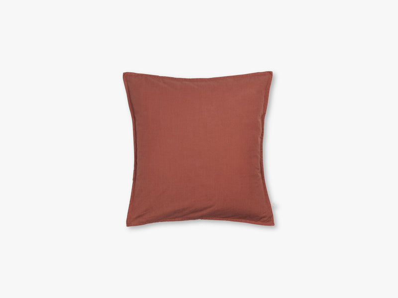 Pillow Cotton Slub 50x50, Terracotta