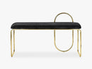 ANGUI bench, black/gold