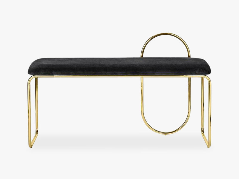 ANGUI bench, black/gold