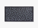 Måtte/løber, 67x120 cm, leaves, blue/grey
