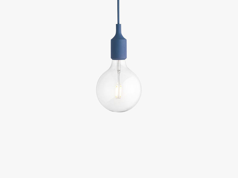 E27 Pendant Lamp, Pale Blue