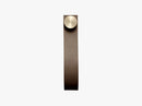 Stropp, brass/brown leather, 2 pcs