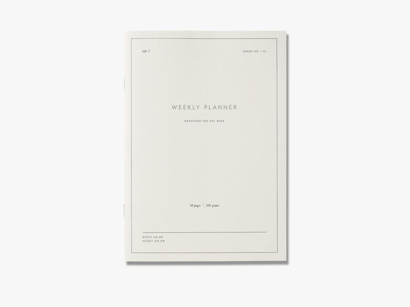 Weekly planner notebook