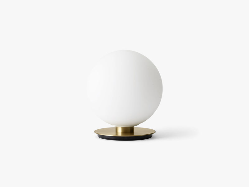 TR Bulb Table/Wall Lamp Brushed Brass, Shiny Opal Bulb