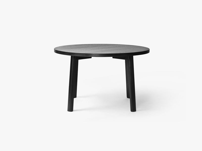 Ease Dining Table Ø120, H73 Oak Black