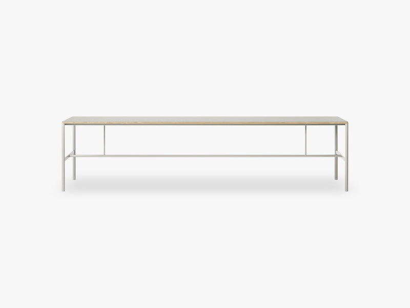 Mies Conference Table C1, Light Grey/Grey Linoleum Oak