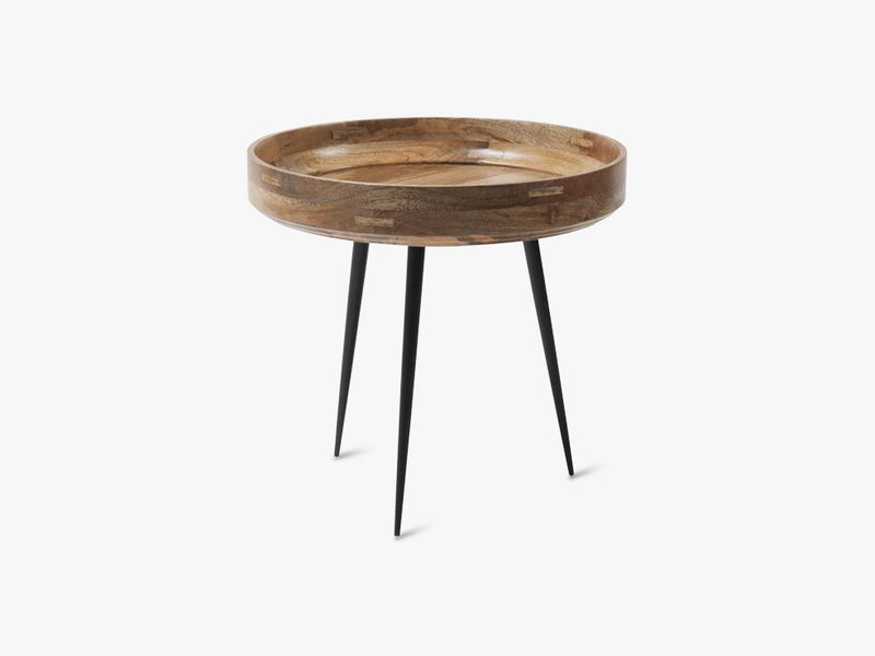 Bowl Table Small, Natural Lacquered Mango Wood