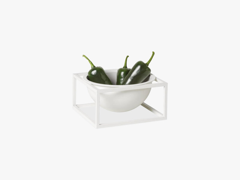 Kubus Bowl centerpiece large, white