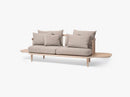 Fly Sofa w side tables - SC3 - White/Hot Madison 094