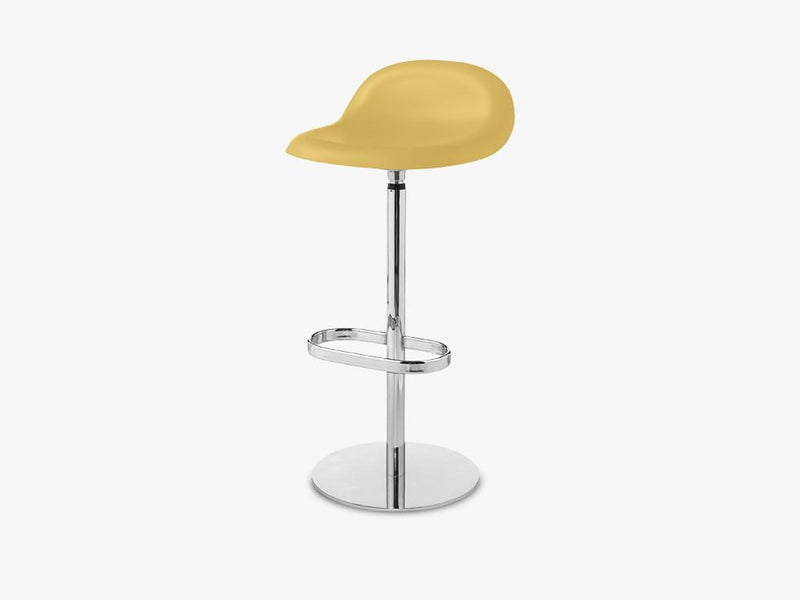 3D Bar Stool - Un-upholstered - 75 cm Swivel Chrome base, Venetian Gold shell