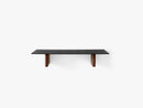 Column JA2 80x25cm, Black anodized & solid walnut