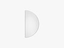 UNITY mirror 1/2 circle silver, one size