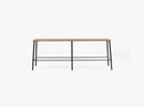 Adam Bench L120, Matt Black Leather